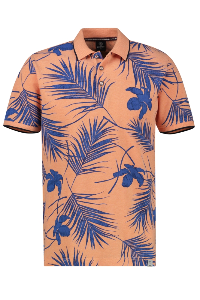 MODIEUS POLOSHIRT MET ZOMERS PATROON 2563265 918 PALE PAPAYA